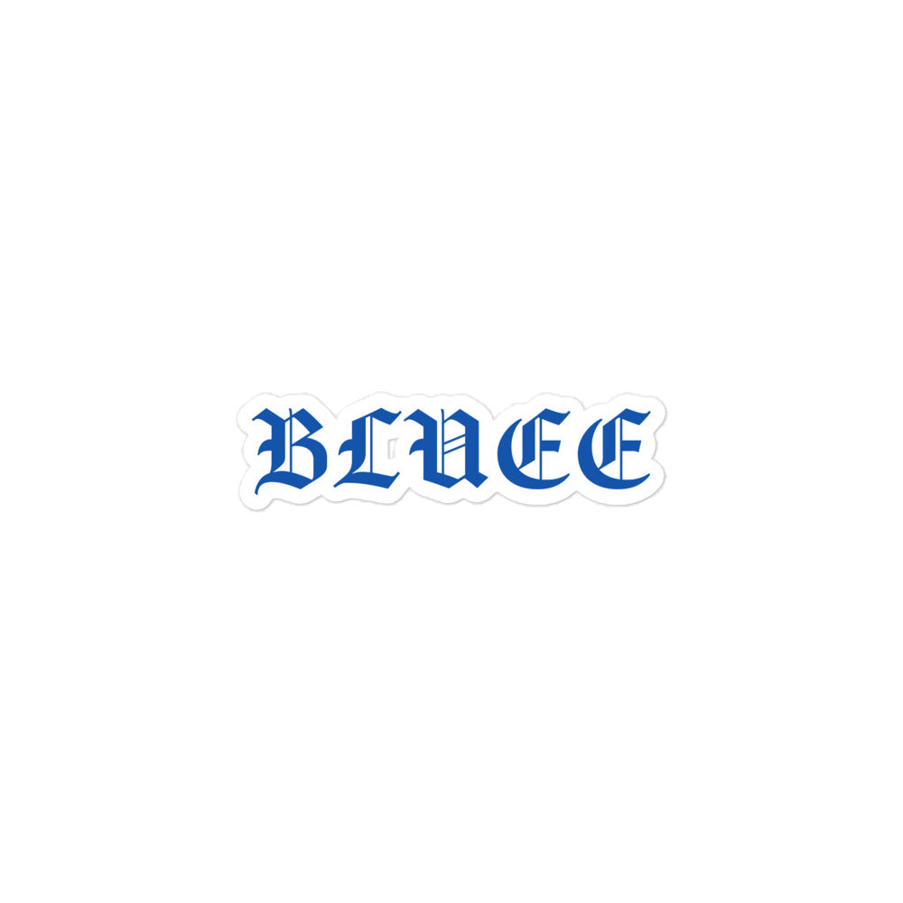 Bluee'z Wrld Bluee Sticker – My Store